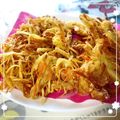 見習い主婦haru's cooksnap of when they made 簡単！ちくわとじゃがいものかき揚げ.