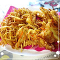 見習い主婦haru's cooksnap of when they made 簡単！ちくわとじゃがいものかき揚げ.