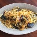 kenji1130's cooksnap of when they made *広島菜とベーコンの和風パスタ*.