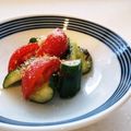 まみお✳'s cooksnap of when they made 簡単☆トマトときゅうりの塩昆ラー油和え.