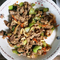 プライムyuurin's cooksnap of when they made 青梗菜、豚肉、油揚げ、オイスターソース.