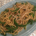 tikariri's cooksnap of when they made モヤシとピーマンのオイスタソース焼きそば.