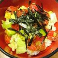 eauasa's cooksnap of when they made ピリ旨簡単♪アボカドマグロのポキ風丼.