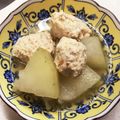 ぎんちゃん＊'s cooksnap of when they made 冬瓜と鶏団子の煮物.