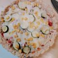 えりpooh's cooksnap of when they made パンの耳　de キッシュ風ピザ♪.