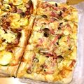 あまさん☻'s cooksnap of when they made 簡単生地deカレーソース♪ポテトのピザ.