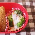 白バラ牛's cooksnap of when they made 簡単お弁当　ブロッコリーにハムチーズ.