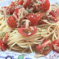トモコ。。's cooksnap of when they made ミニトマトとツナの簡単冷製パスタ.