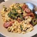 YSDadKA's cooksnap of when they made ウインナーゴーヤチャンプル★味噌味.