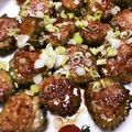 ミケろん☆'s cooksnap of when they made ゴーヤの挽き肉詰め.