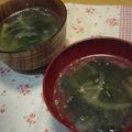 ♪☆マロン☆♪'s cooksnap of when they made 生姜でさっぱりぬくぬく★わかめスープ.