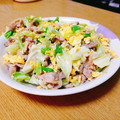 ☆ジェラトーニ☆'s cooksnap of when they made 春キャベツと豚肉のふわふわ卵炒め.