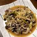 マロン*マロン's cooksnap of when they made 豚肉としめじのねぎポンチーズ炒め.
