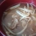 クックE2OHKS☆'s cooksnap of when they made 味噌豚もやしスープ.