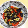 みりん調味料's cooksnap of when they made めんつゆで簡単⭐茄子とパプリカの揚げ浸し.