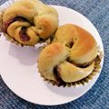 kmukuchap's cooksnap of when they made 抹茶と餡子のマーブルパン.