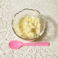puniＫ's cooksnap of when they made ヘルシー！お豆腐でアイス☆桃とあんこ.