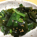 もずω's cooksnap of when they made にらとわかめのナムル【作り置き】.