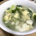☆sinnkuro★'s cooksnap of when they made 玉ねぎとニラ、木綿豆腐の中華卵スープ.