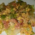 ずぼらなおっさん女子's cooksnap of when they made ★簡単副菜★レタスとツナの卵とじ.