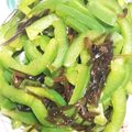 pucyipan's cooksnap of when they made レンジで1分!ピーマンの塩昆布和え.