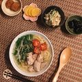 hinacorgi's cooksnap of when they made 鶏と水菜の旨塩麺.