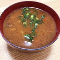 hasena's cooksnap of when they made なめこの味噌汁（赤味噌）.