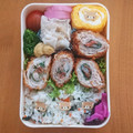 コナ子's cooksnap of when they made 豚肉と梅しそ巻きのフライ.