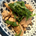 まきろんカフェ's cooksnap of when they made 簡単！豚肉と舞茸の味噌炒め♡シソ添え♡.