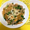 ♥︎yaya♥︎'s cooksnap of when they made 蓮根と春雨のオイスター炒め。（春巻きの具にも！）.