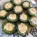 ミミごはん's cooksnap of when they made レンジで簡単☆ゴーヤの肉詰め.