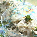 Burky's cooksnap of when they made れんこんの柚子胡椒マヨ和え.