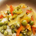 matiyo's cooksnap of when they made 玉ねぎとえんどう豆の卵とじ.