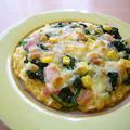 runa10's cooksnap of when they made 卵かけ御飯で、春色ピザ！！.