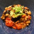 日真莉's cooksnap of when they made 夏っ！ナスとトマトのひき肉オイポン炒め.