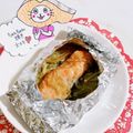 うさうさぴよまる's cooksnap of when they made アルミフォイルで鮭のちゃんちゃん焼き☆☆.