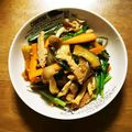 クックJKQL6W☆'s cooksnap of when they made 豚こま団子と野菜大葉の甘辛梅だれ炒め.