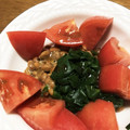 クック31HFRR☆'s cooksnap of when they made オカワカメと納豆のサラダ トマト添えて.