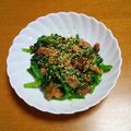 55才のおじさん's cooksnap of when they made ほうれん草と焼き鳥缶詰でもう一品！.