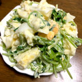 mana1005's cooksnap of when they made 豆苗とゆで卵だけ！簡単サラダ.