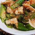 saalalan's cooksnap of when they made 簡単！オクラとサラダチキンの和えもの.