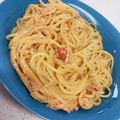 クック6MZ0BB☆'s cooksnap of when they made 生クリームで濃厚！明太子のクリームパスタ.