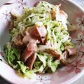 ♡こもれび♡'s cooksnap of when they made 春キャベツとベーコンののり塩炒め.