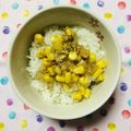 チェックのミニくま's cooksnap of when they made ごはんに、紅生姜＆コーン♪.