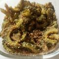73ume's cooksnap of when they made 揚げゴーヤの甘辛.