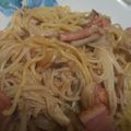 月兎☆'s cooksnap of when they made 我が家のキノコとベーコンの醤油焼きそば.