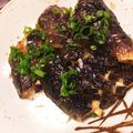 コレクション's cooksnap of when they made 茄子の照り焼きバター丼.