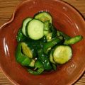 パパパーパパーパパ's cooksnap of when they made キュウリとピーマン簡単ぽん酢で浅漬け♪.