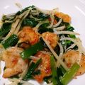 クック6DDPP8☆'s cooksnap of when they made 夏バテ防止☆エビとニラのピリ辛炒め.