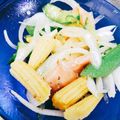 エリィ∞'s cooksnap of when they made スモークサーモンと夏野菜のマリネサラダ.
